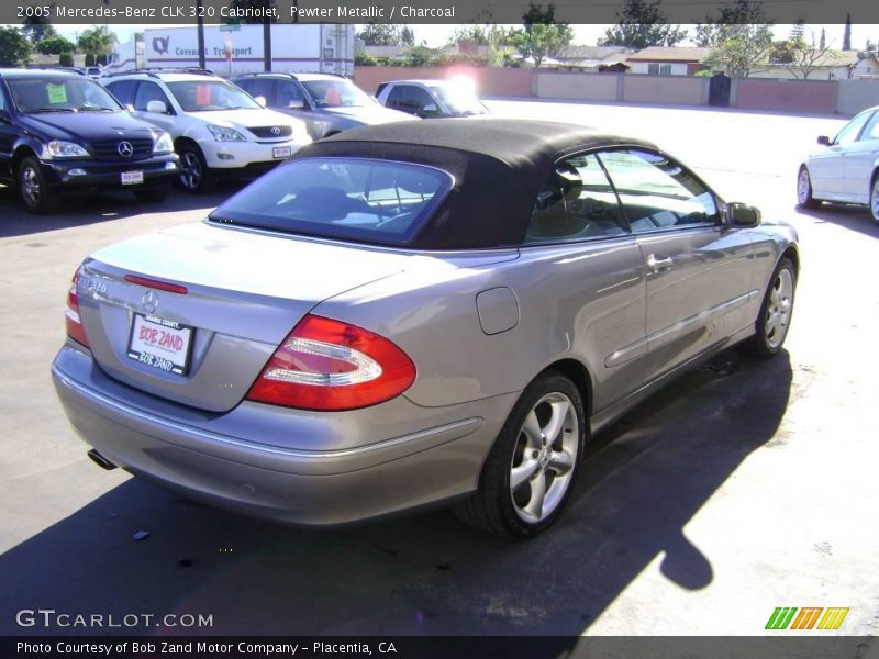 Pewter Metallic / Charcoal 2005 Mercedes-Benz CLK 320 Cabriolet