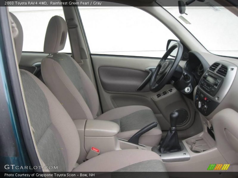 Rainforest Green Pearl / Gray 2003 Toyota RAV4 4WD