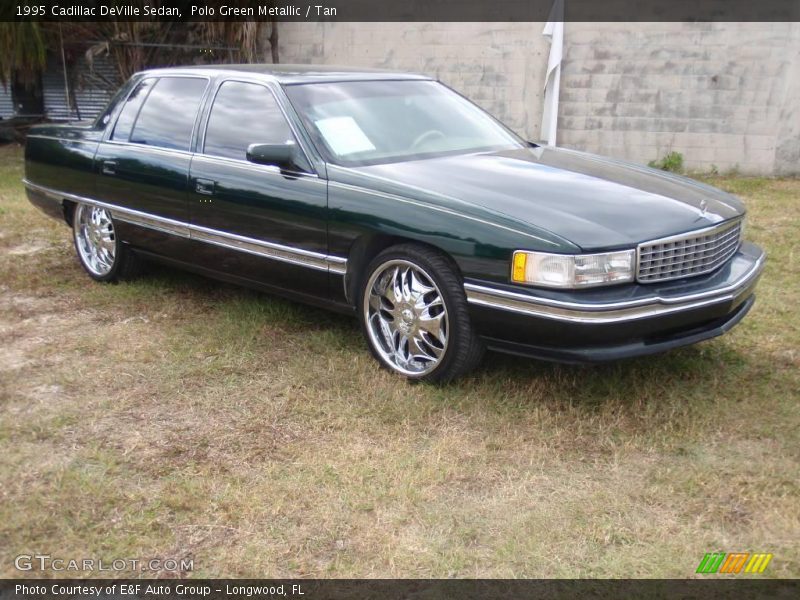 Polo Green Metallic / Tan 1995 Cadillac DeVille Sedan