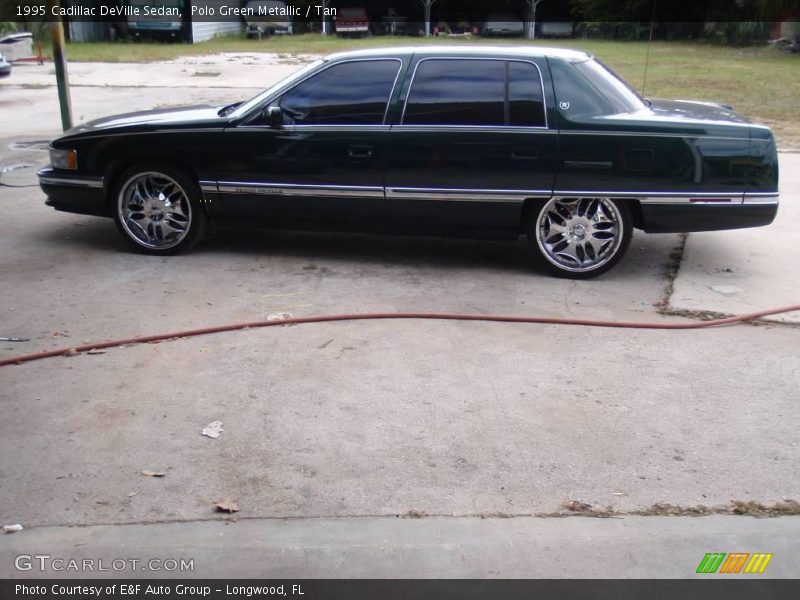 Polo Green Metallic / Tan 1995 Cadillac DeVille Sedan