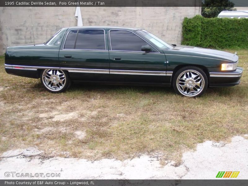 Polo Green Metallic / Tan 1995 Cadillac DeVille Sedan
