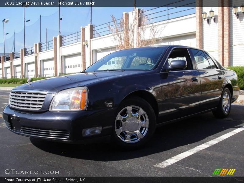 Midnight Blue / Black 2001 Cadillac DeVille Sedan