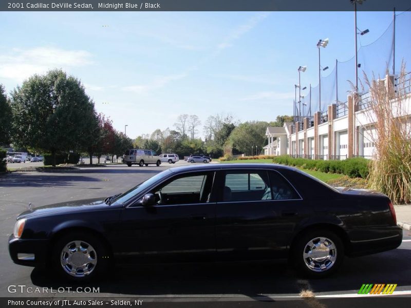 Midnight Blue / Black 2001 Cadillac DeVille Sedan