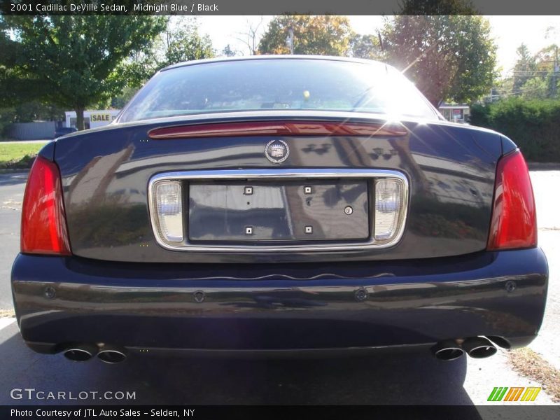 Midnight Blue / Black 2001 Cadillac DeVille Sedan