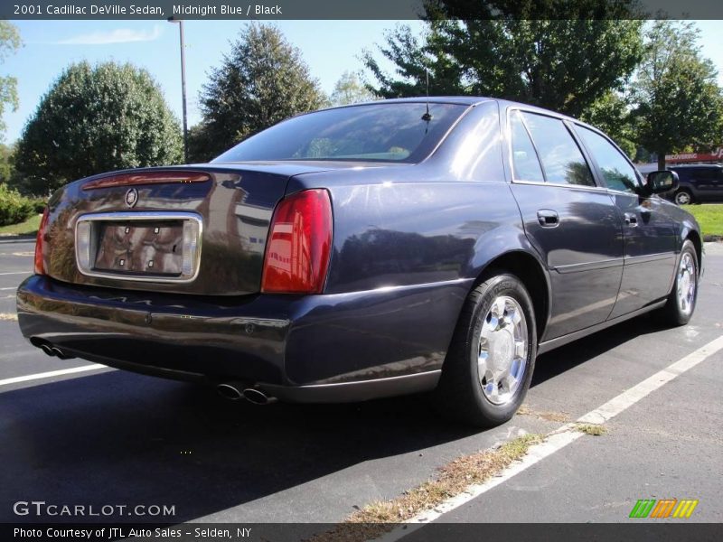 Midnight Blue / Black 2001 Cadillac DeVille Sedan