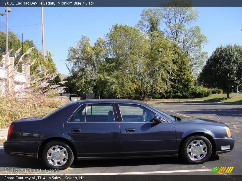 Midnight Blue / Black 2001 Cadillac DeVille Sedan