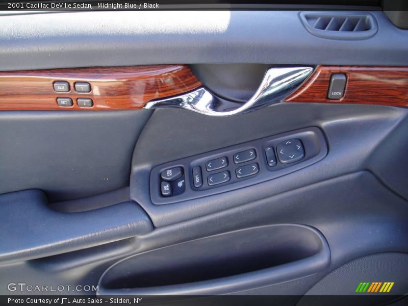 Midnight Blue / Black 2001 Cadillac DeVille Sedan