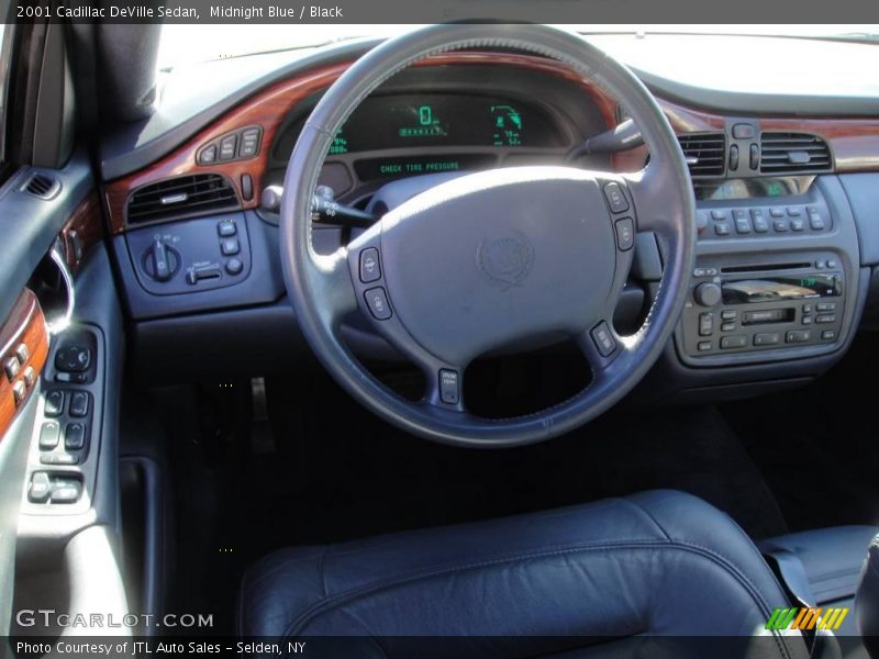 Midnight Blue / Black 2001 Cadillac DeVille Sedan