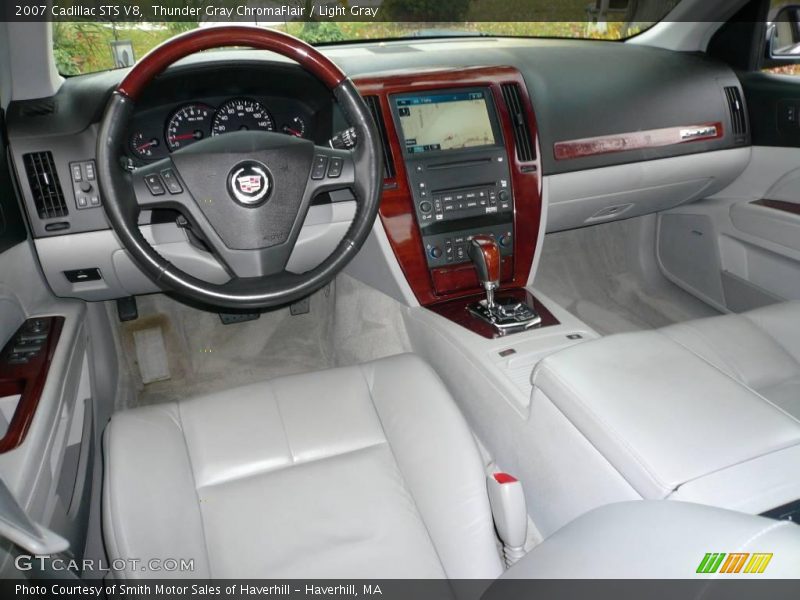 Thunder Gray ChromaFlair / Light Gray 2007 Cadillac STS V8