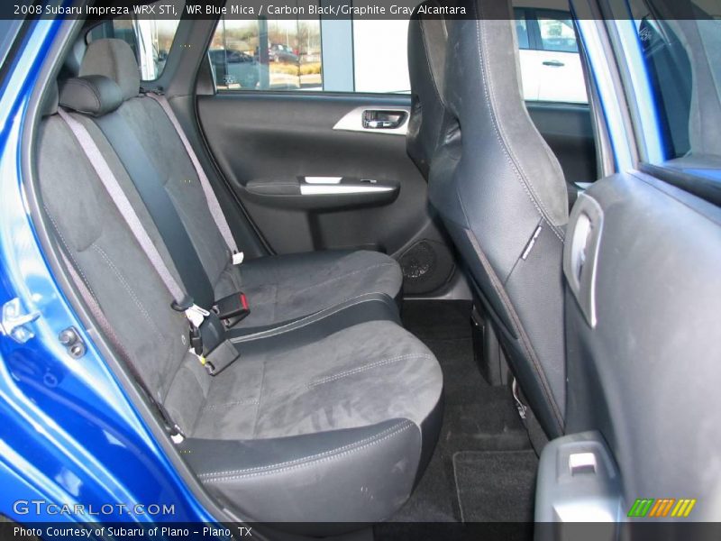 WR Blue Mica / Carbon Black/Graphite Gray Alcantara 2008 Subaru Impreza WRX STi
