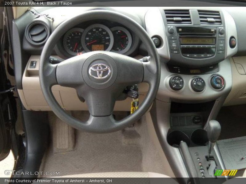 Black / Taupe 2007 Toyota RAV4 I4