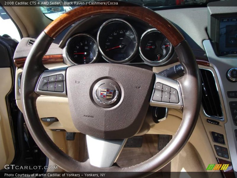 Black Raven / Cashmere/Cocoa 2008 Cadillac CTS 4 AWD Sedan
