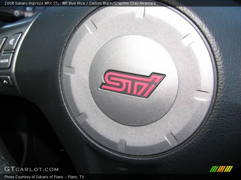 WR Blue Mica / Carbon Black/Graphite Gray Alcantara 2008 Subaru Impreza WRX STi