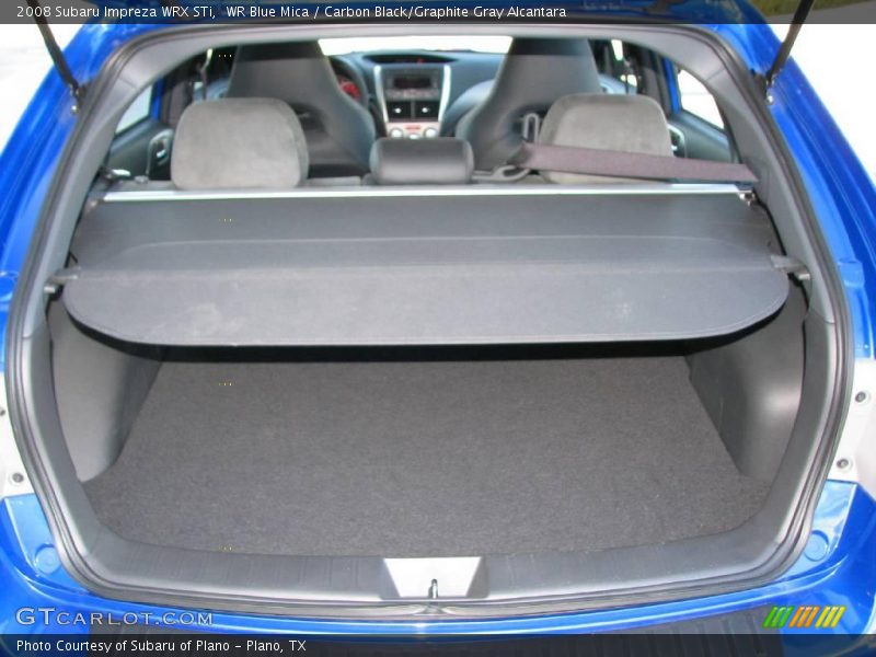 WR Blue Mica / Carbon Black/Graphite Gray Alcantara 2008 Subaru Impreza WRX STi
