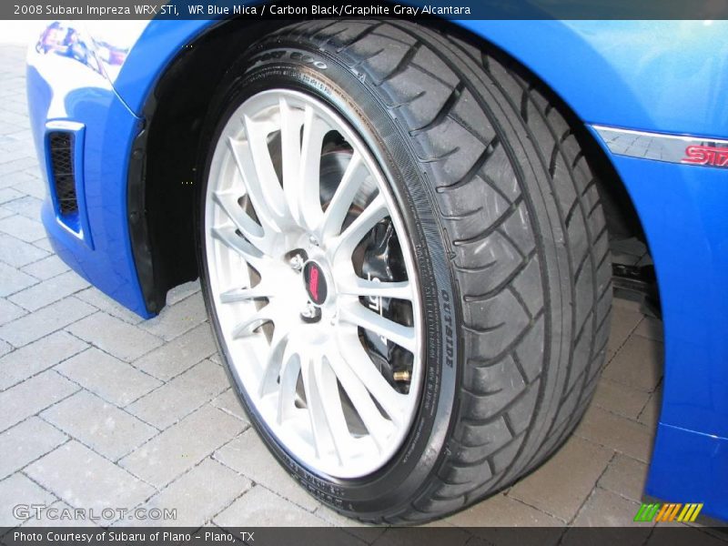 WR Blue Mica / Carbon Black/Graphite Gray Alcantara 2008 Subaru Impreza WRX STi