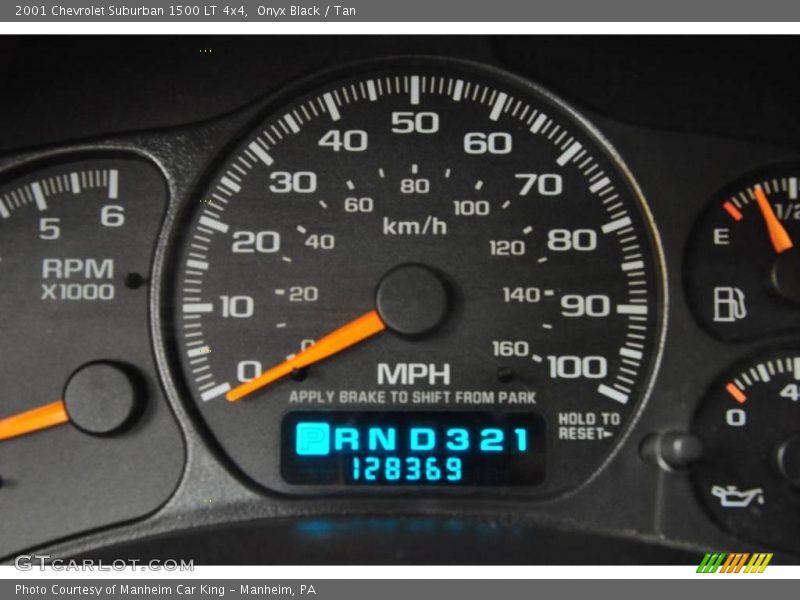 Onyx Black / Tan 2001 Chevrolet Suburban 1500 LT 4x4