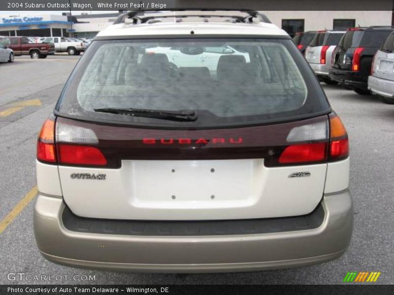 White Frost Pearl / Beige 2004 Subaru Outback Wagon