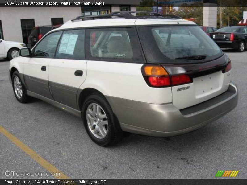 White Frost Pearl / Beige 2004 Subaru Outback Wagon