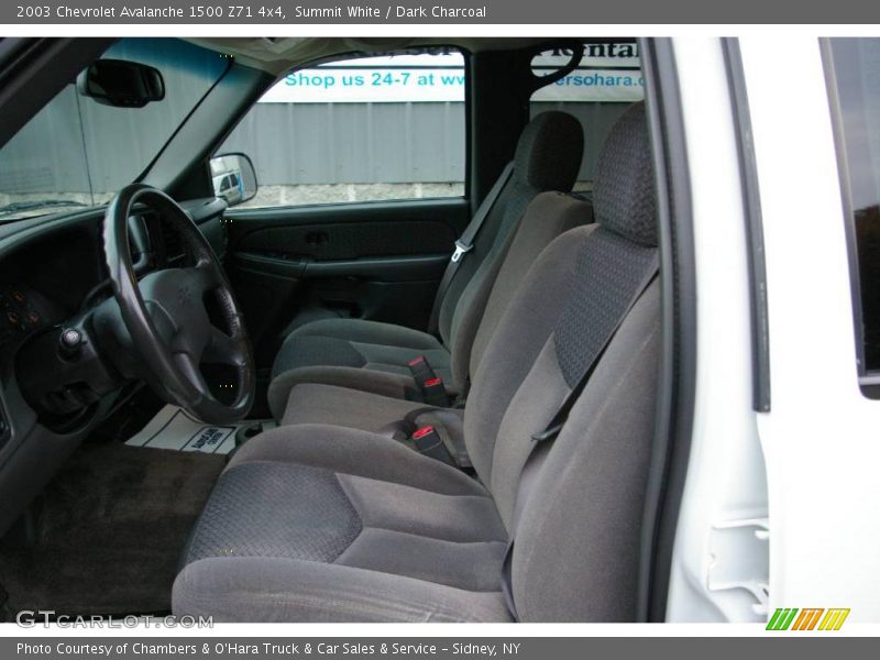 Summit White / Dark Charcoal 2003 Chevrolet Avalanche 1500 Z71 4x4