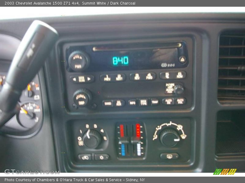 Summit White / Dark Charcoal 2003 Chevrolet Avalanche 1500 Z71 4x4