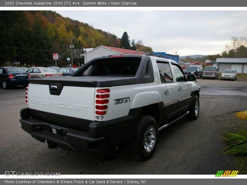 Summit White / Dark Charcoal 2003 Chevrolet Avalanche 1500 Z71 4x4