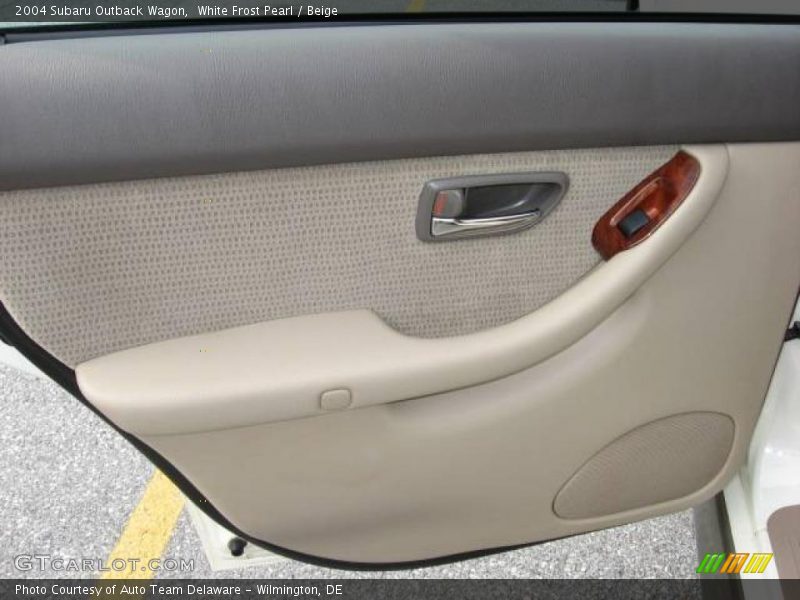 White Frost Pearl / Beige 2004 Subaru Outback Wagon