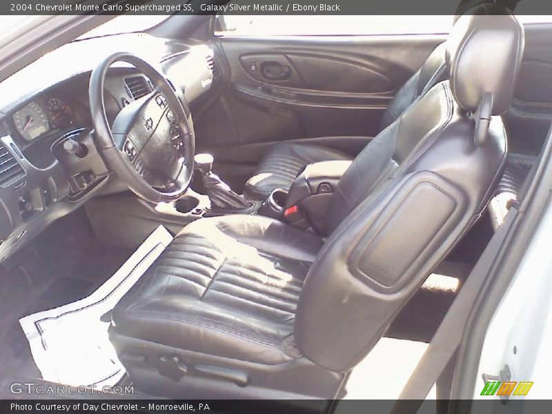 Galaxy Silver Metallic / Ebony Black 2004 Chevrolet Monte Carlo Supercharged SS