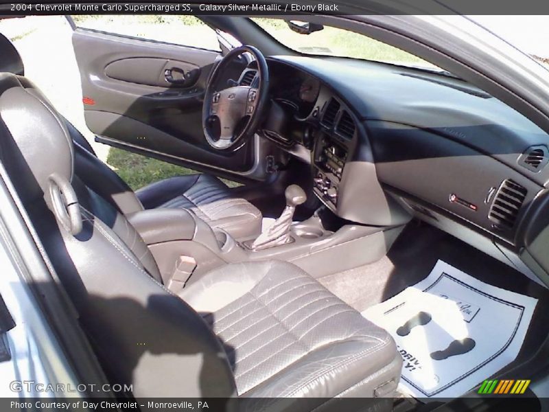 Galaxy Silver Metallic / Ebony Black 2004 Chevrolet Monte Carlo Supercharged SS