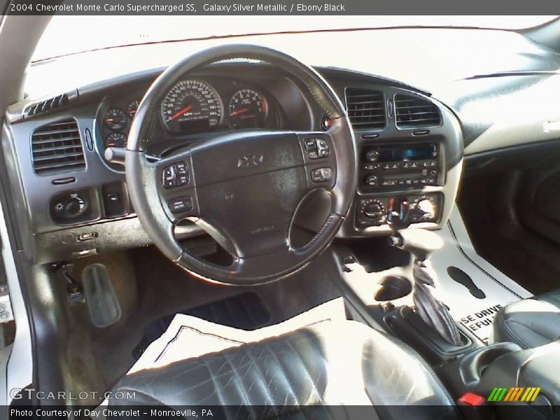Galaxy Silver Metallic / Ebony Black 2004 Chevrolet Monte Carlo Supercharged SS