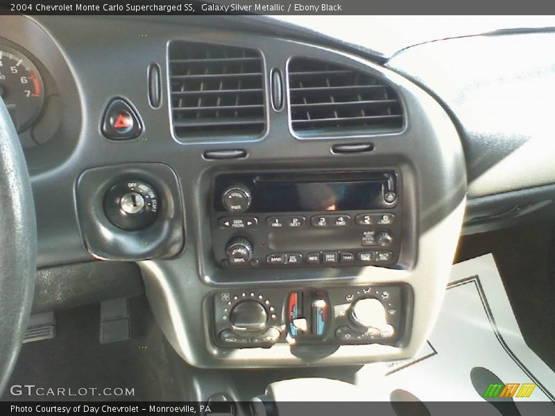 Galaxy Silver Metallic / Ebony Black 2004 Chevrolet Monte Carlo Supercharged SS