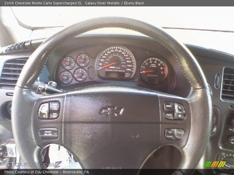 Galaxy Silver Metallic / Ebony Black 2004 Chevrolet Monte Carlo Supercharged SS