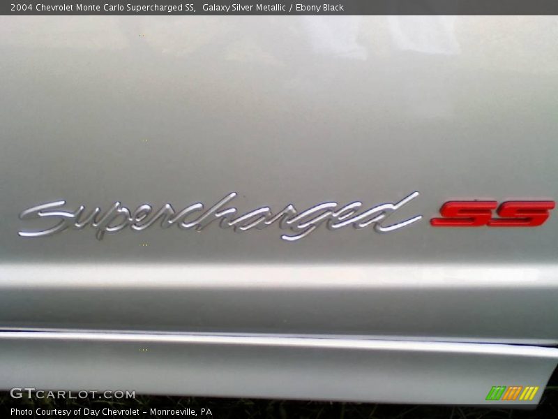 Galaxy Silver Metallic / Ebony Black 2004 Chevrolet Monte Carlo Supercharged SS
