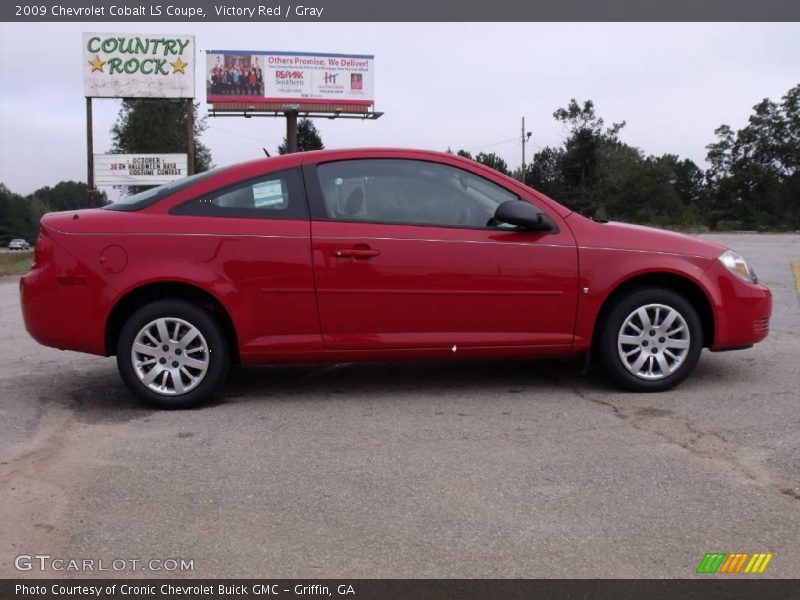 Victory Red / Gray 2009 Chevrolet Cobalt LS Coupe