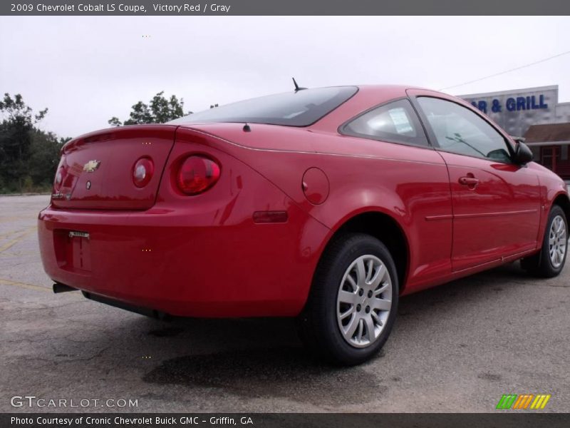 Victory Red / Gray 2009 Chevrolet Cobalt LS Coupe