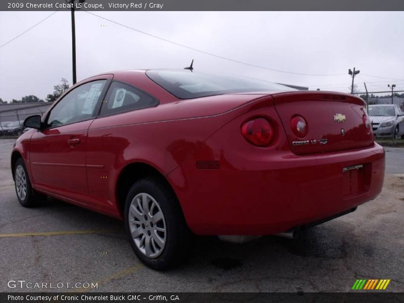 Victory Red / Gray 2009 Chevrolet Cobalt LS Coupe