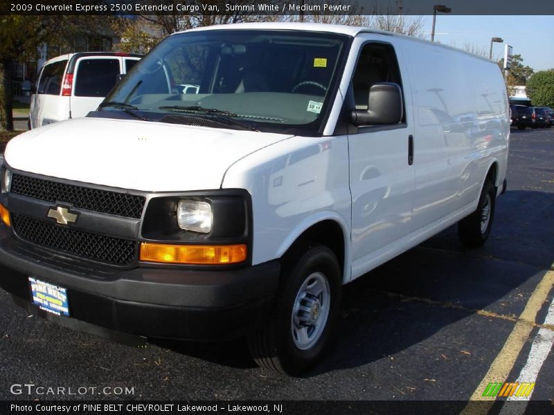 Summit White / Medium Pewter 2009 Chevrolet Express 2500 Extended Cargo Van