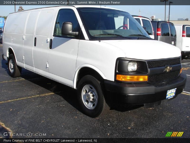 Summit White / Medium Pewter 2009 Chevrolet Express 2500 Extended Cargo Van