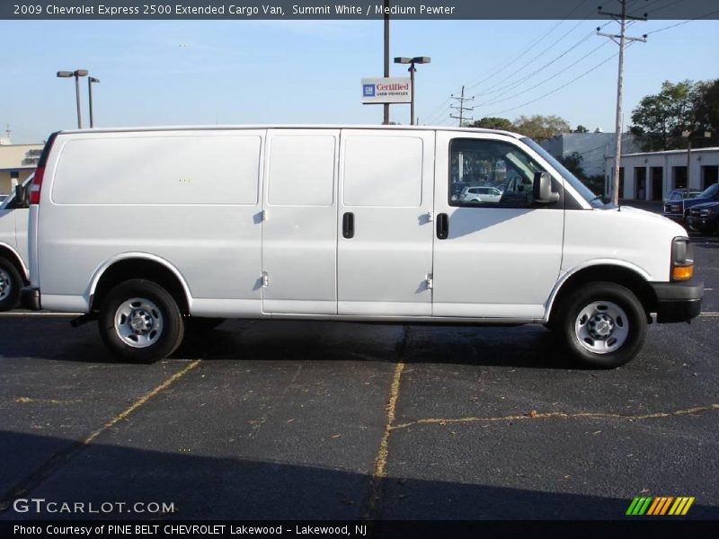 Summit White / Medium Pewter 2009 Chevrolet Express 2500 Extended Cargo Van