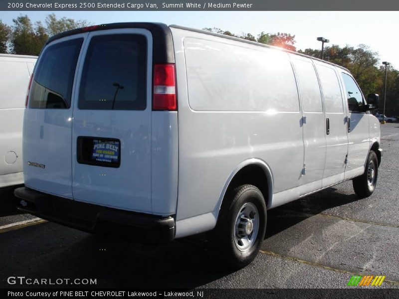 Summit White / Medium Pewter 2009 Chevrolet Express 2500 Extended Cargo Van