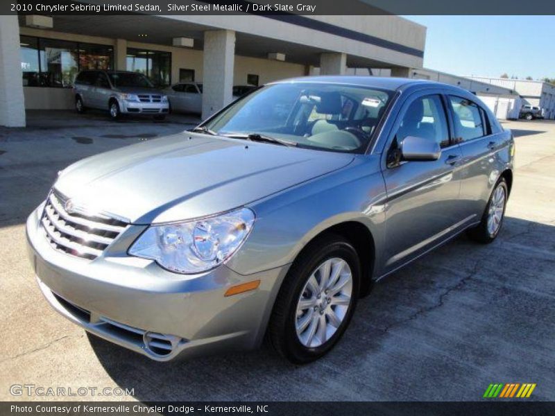 Silver Steel Metallic / Dark Slate Gray 2010 Chrysler Sebring Limited Sedan