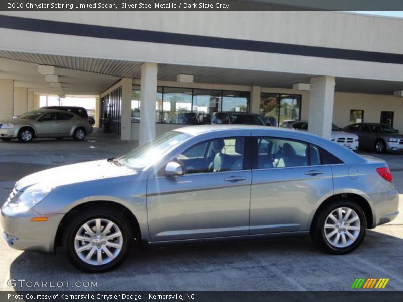 Silver Steel Metallic / Dark Slate Gray 2010 Chrysler Sebring Limited Sedan
