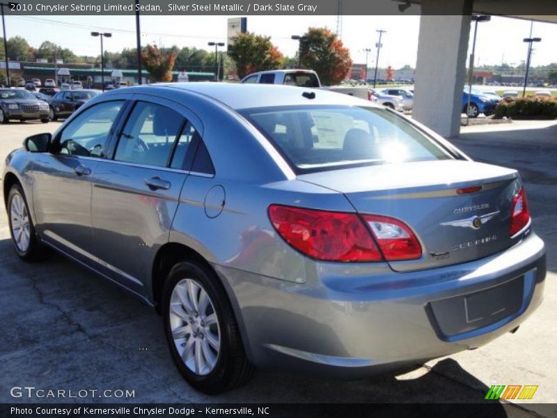 Silver Steel Metallic / Dark Slate Gray 2010 Chrysler Sebring Limited Sedan
