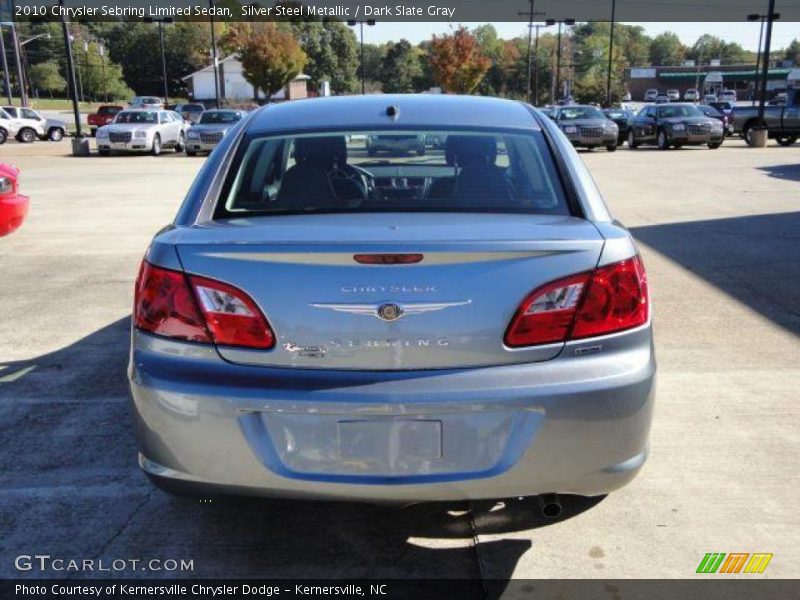 Silver Steel Metallic / Dark Slate Gray 2010 Chrysler Sebring Limited Sedan