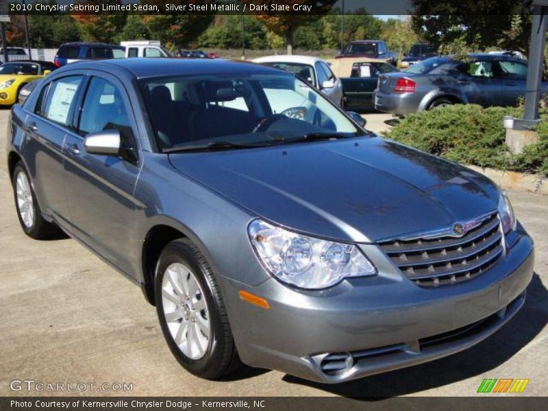 Silver Steel Metallic / Dark Slate Gray 2010 Chrysler Sebring Limited Sedan