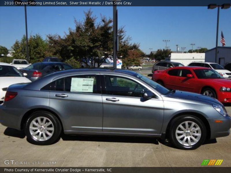 Silver Steel Metallic / Dark Slate Gray 2010 Chrysler Sebring Limited Sedan