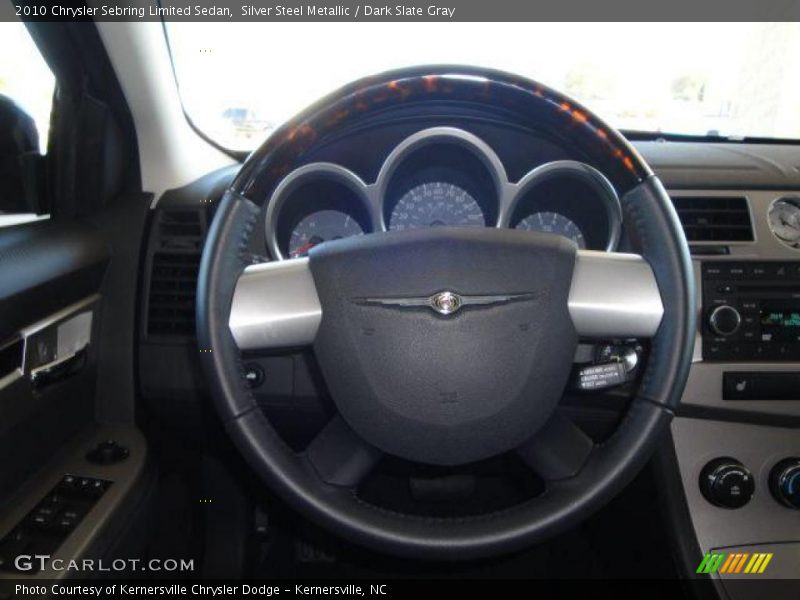 Silver Steel Metallic / Dark Slate Gray 2010 Chrysler Sebring Limited Sedan