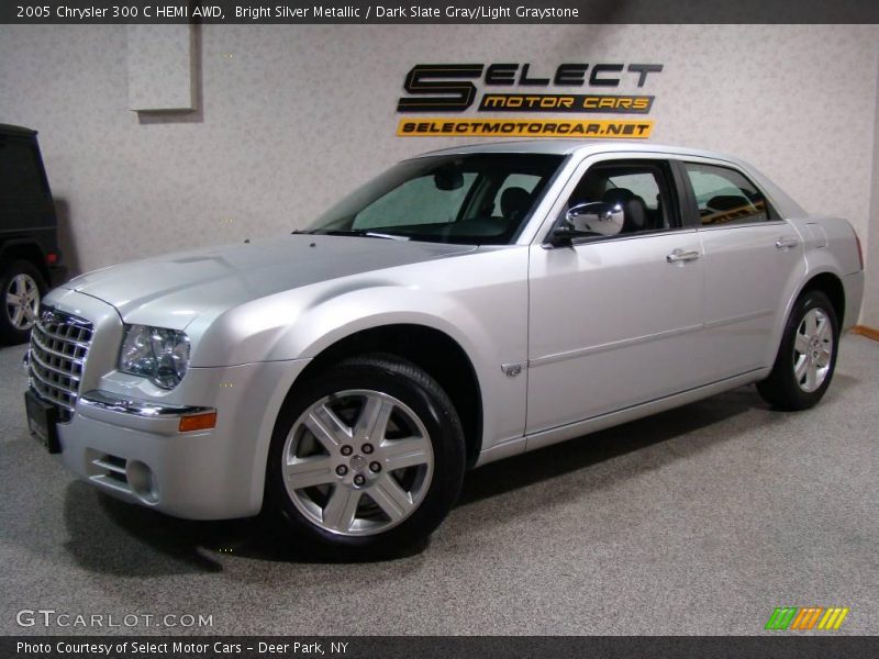 Bright Silver Metallic / Dark Slate Gray/Light Graystone 2005 Chrysler 300 C HEMI AWD