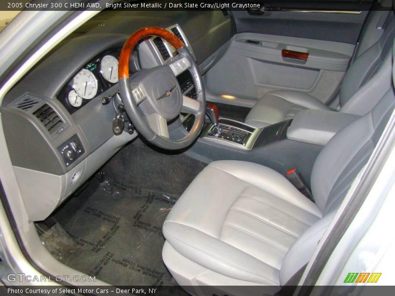 Bright Silver Metallic / Dark Slate Gray/Light Graystone 2005 Chrysler 300 C HEMI AWD