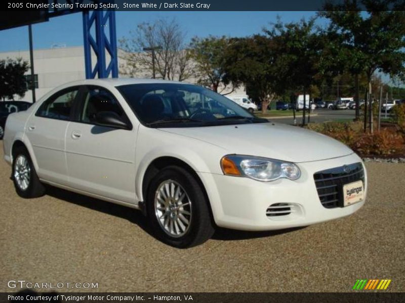 Stone White / Dark Slate Gray 2005 Chrysler Sebring Touring Sedan