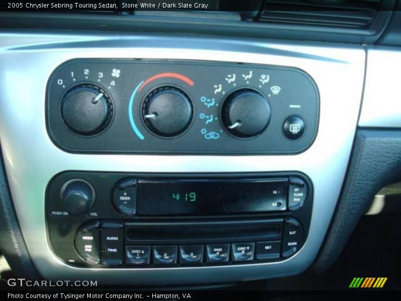 Stone White / Dark Slate Gray 2005 Chrysler Sebring Touring Sedan